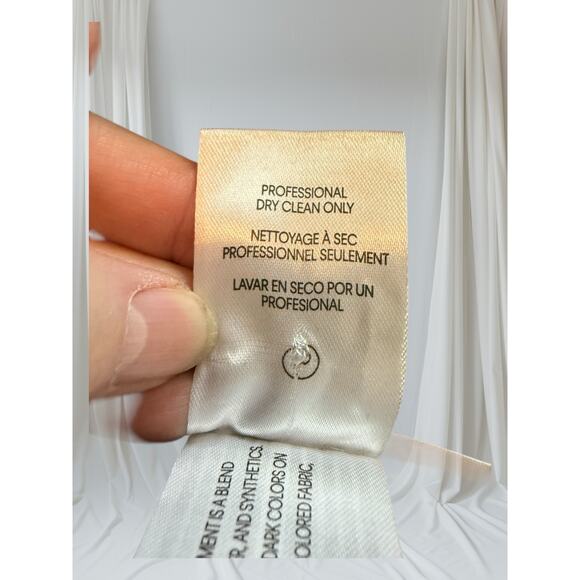 Calvin Klein Red Wool Cashmere Blend Coat Women’s Classic Button Front Jacket - Picture 12 of 12